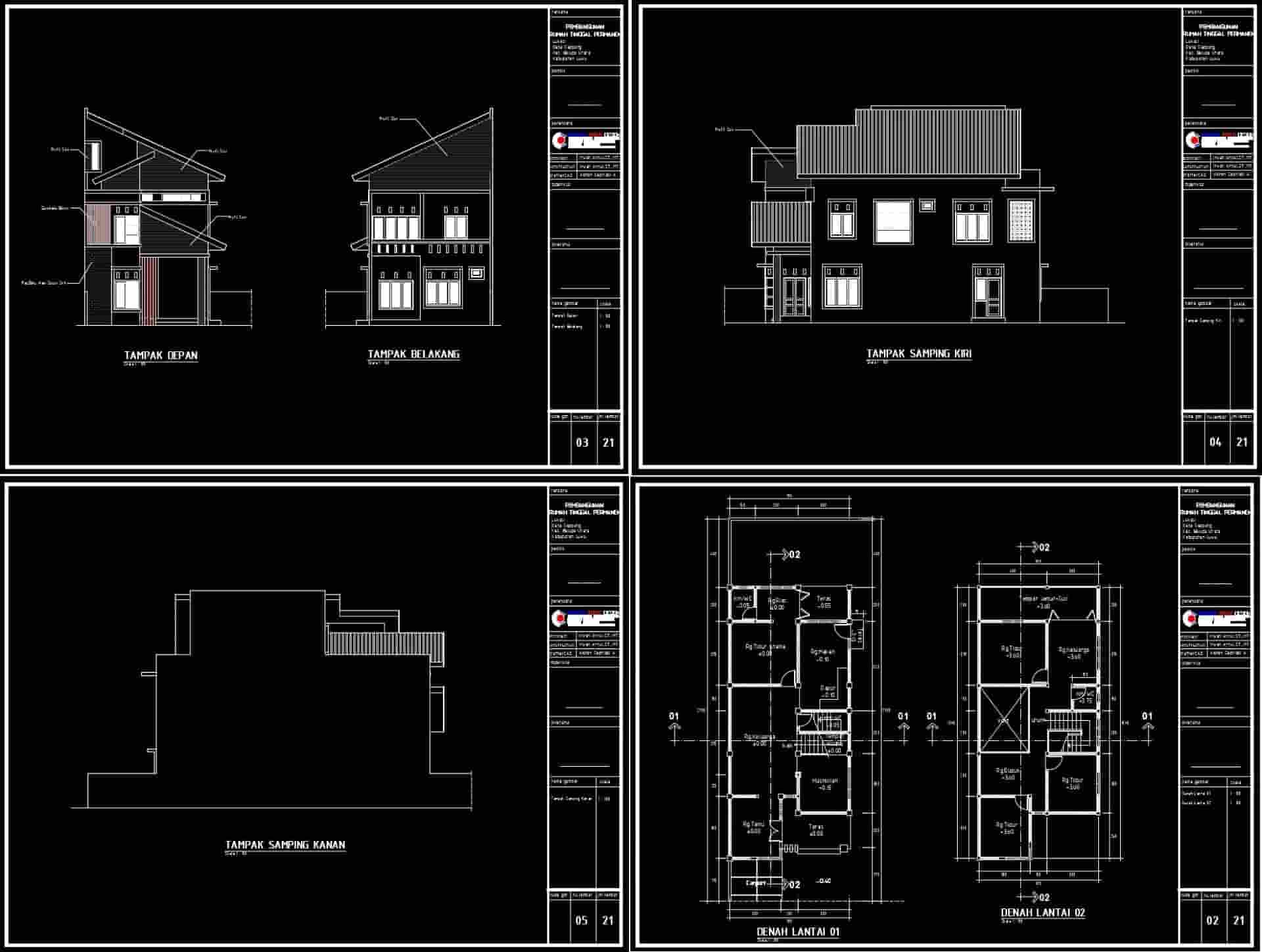 80 Koleksi Gambar Rumah 2 Lantai Lengkap Dwg Hd Terbaik Gambar Rumah