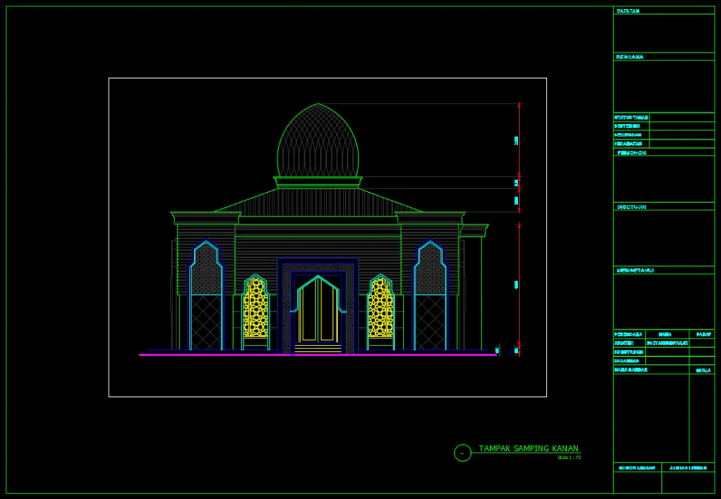 tampak samping kanan masjid minimalis tampak samping kanan masjid minimalis