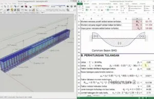 Aplikasi Analisa Balok Beton Bertulang Menggunakan MS Excel analisa balok beton bertulang
