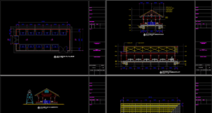 gambar pasar sederhana dwg autocad
