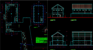 gudang 2 lantai luas bangunan 379,50m2