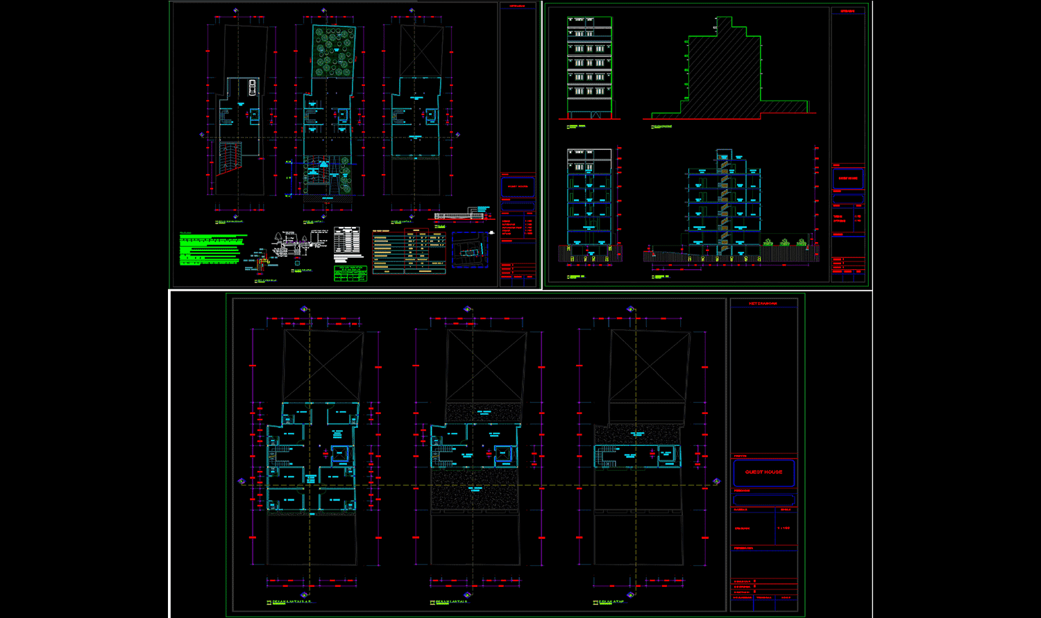 Download Guest House 6 Lantai Format Dwg Autocad Asdar Id