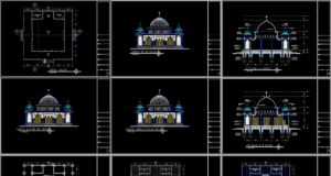masjid autocad