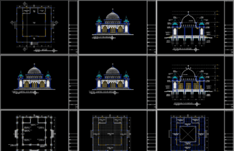 masjid autocad