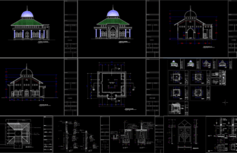 masjid persegi 12x12m