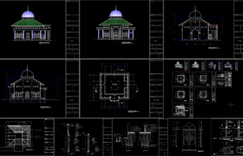 masjid persegi 12x12m