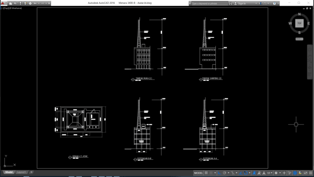 [Gratis] Download Gambar Menara Pemancar Format DWG AutoCAD - Asdar Id