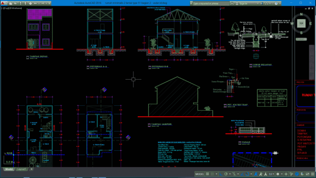 rumah minimalis 2 lantai type 51 bagian 2