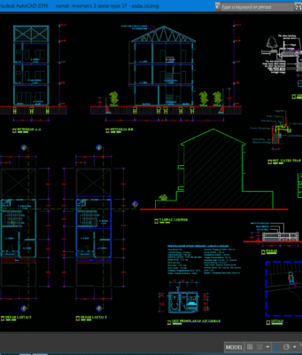 rumah minimalis 3 lantai type 57