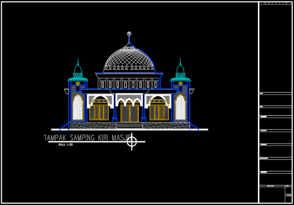 tampak samping kiri masjid