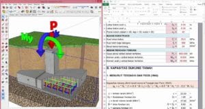 analisa pondasi tapak beton bertulang