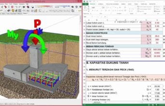 analisa pondasi tapak beton bertulang