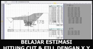 cara menghitung volume cut and fill