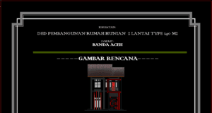 ded pembangunan rumah hunian 2 lantai type 140m2