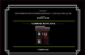 ded pembangunan rumah hunian 2 lantai type 140m2