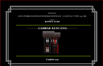 ded pembangunan rumah hunian 2 lantai type 140m2