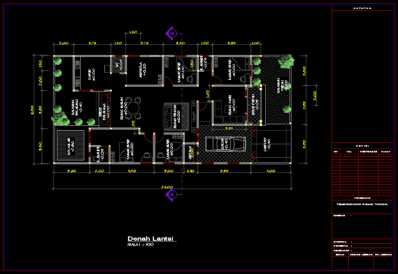 Download Gambar Rumah  Tinggal Format  DWG  Asdar Id