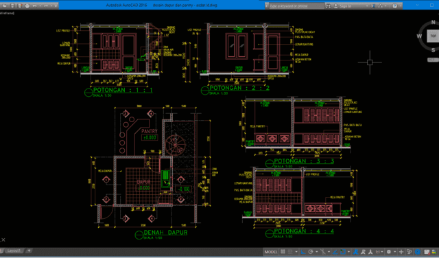 desain dapur dan pantry