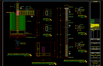detail pondasi tiang pancang