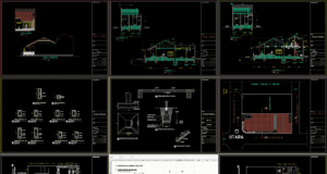gambar arsitektural dan struktural rumah 2 lantai