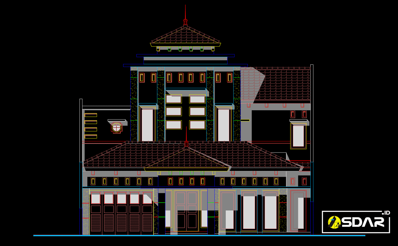 Bestek Lengkap Download Gambar Kerja Rumah 2 Lantai Lengkap DWG AutoCAD Asdar Id