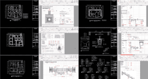 gambar struktur rumah kost format dwg