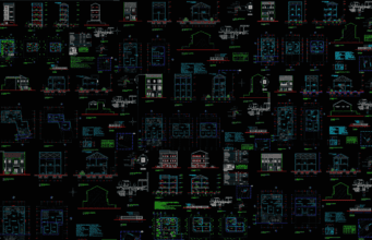 Kumpulan Desain Rumah Tinggal Format DWG (File AutoCAD) kumpulan desain rumah tinggal