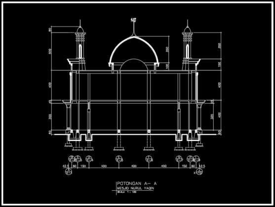 potongan a-a masjid