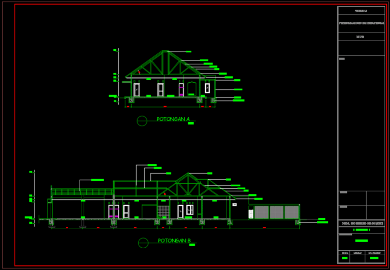 Download Gambar Ruko  1 Lantai DWG  AutoCAD Asdar Id