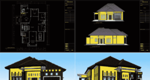 rumah 1 lantai type 230 m2