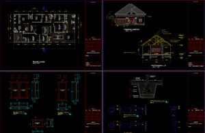 Download Gambar Rumah Tinggal Format DWG rumah tinggal