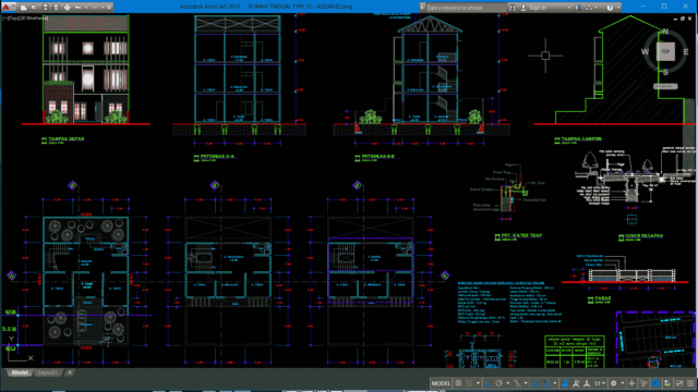rumah tinggal type 75