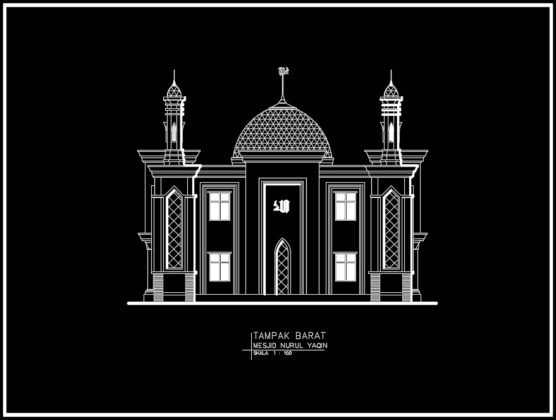 tampak barat masjid