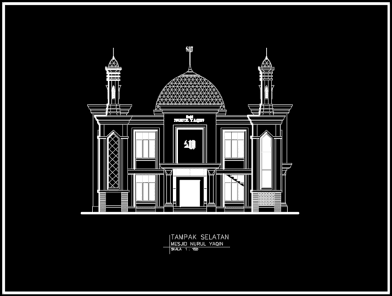 tampak selatan masjid