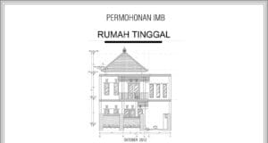contoh gambar imb rumah tinggal
