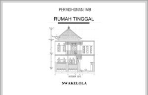 contoh gambar imb rumah tinggal