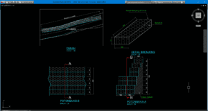 denah dan potongan bronjong