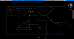 denah rencana instalasi air hujan