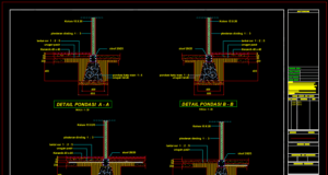 detail pondasi batu