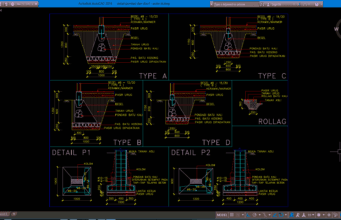 detail pondasi batu kali dan foot plat