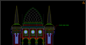 tampak depan masjid lamongan