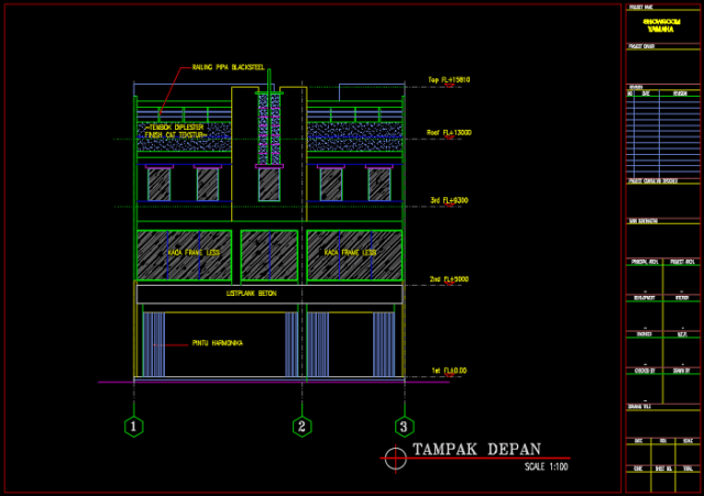 tampak depan showroom yamaha