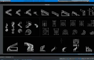 Download Block Tangga Format DWG AutoCAD block tangga