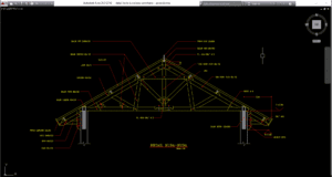 detail kuda kuda kayu sederhana
