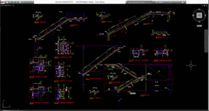 detail pembesian tangga