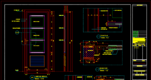 detail pintu dan kusen pintu
