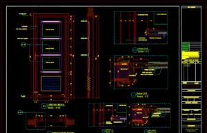 Download Detail Pintu dan Kusen Pintu DWG AutoCAD detail pintu dan kusen pintu