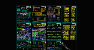 kumpulan block kitchen autocad lengkap