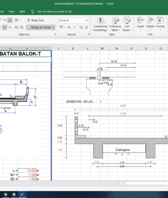 jembatan beton tipe balok t dan t-beam girder