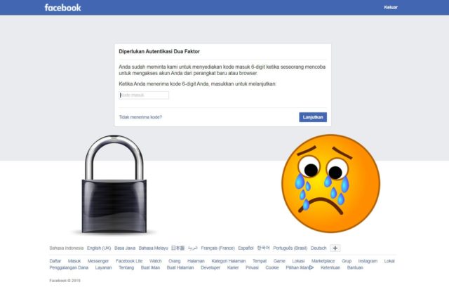 membuka akun facebook yang menggunakan verifikasi nomor yang tidak aktif